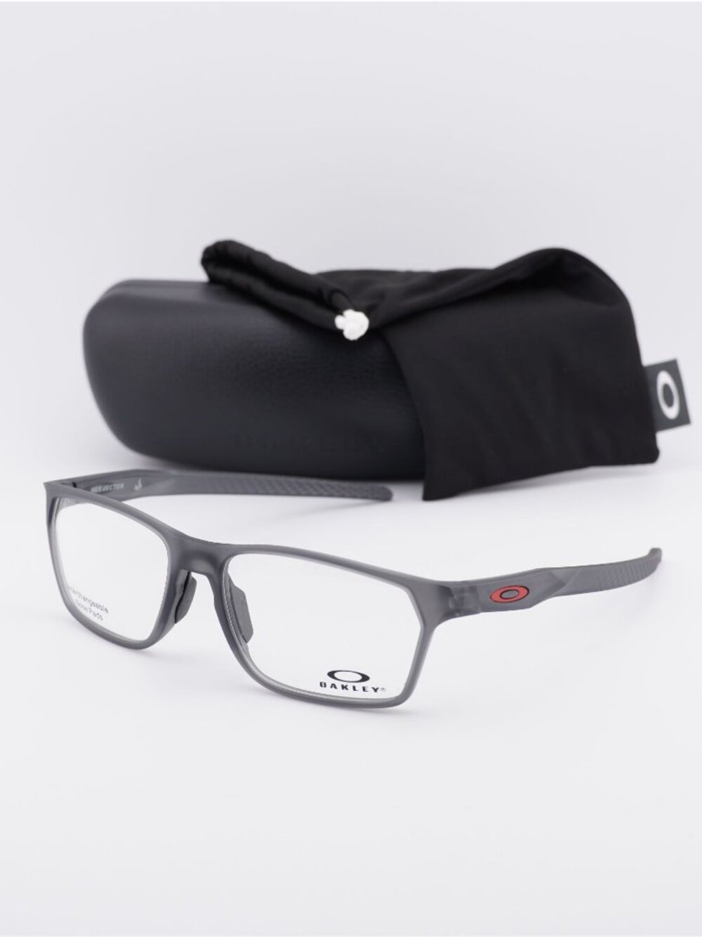 Oakley OX8032 803202 Hex JECTOR Rectangle Eyeglasses 57mm - Satin Grey Smoke